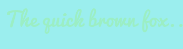 Image with Font Color 9BEEC4 and Background Color 9BEEEE